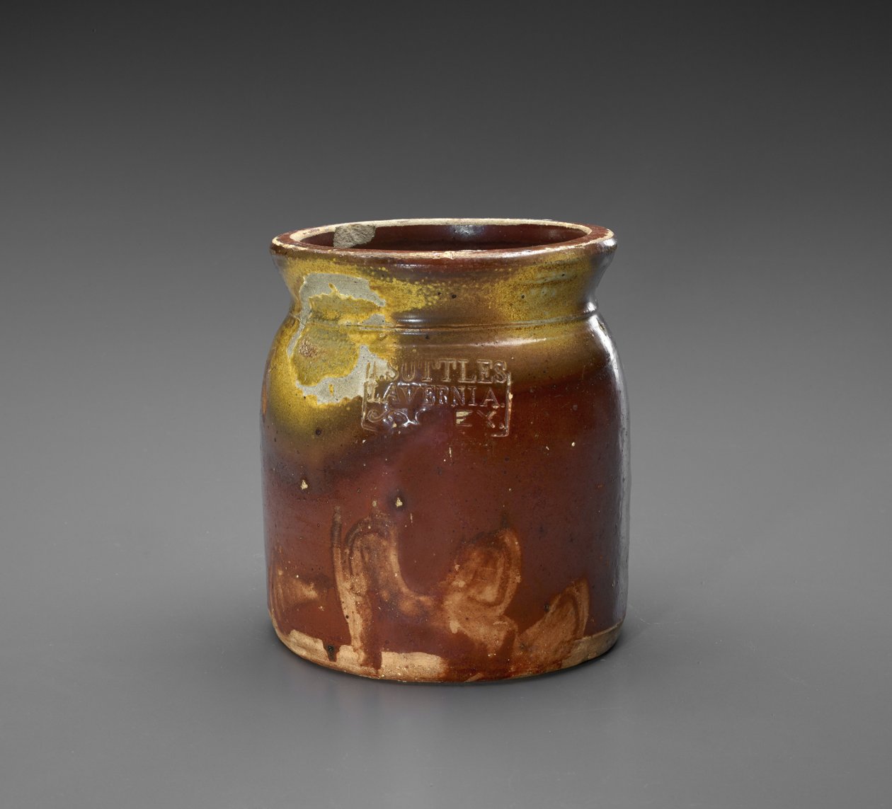 Jar, c. 1873-1882 (slipglasert steintøy) av Isaac Suttles Pottery