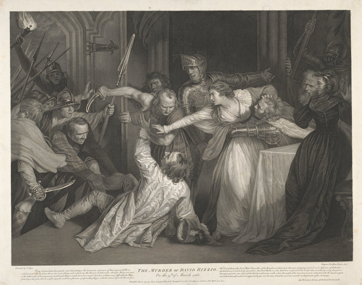 Mordet på David Rizzio den 9. mars 1566 av Isaac Taylor