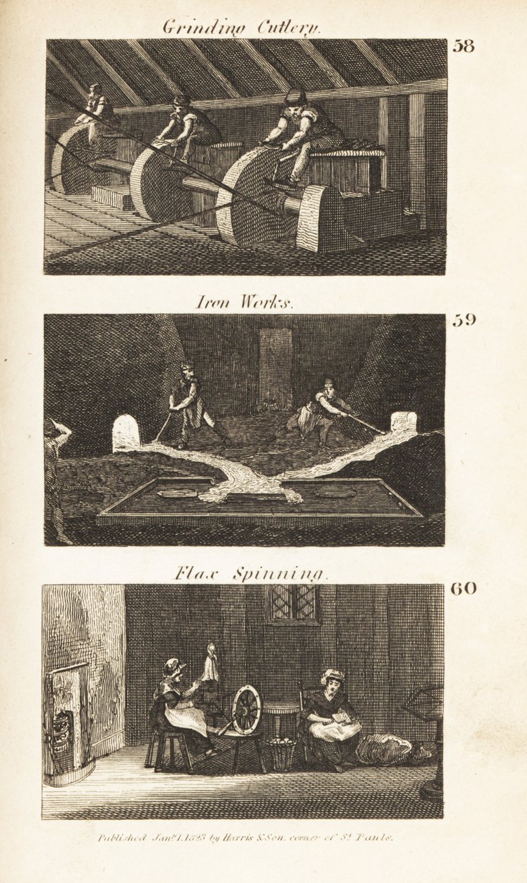 Handler i Regency England: Maling av bestikk, jernverk og linspinning av Isaac Taylor