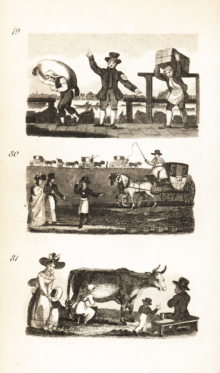 Waterman, Ticket Porter, Fellowship Porter, Coachstand and New Milk from the Cow av Isaac Taylor