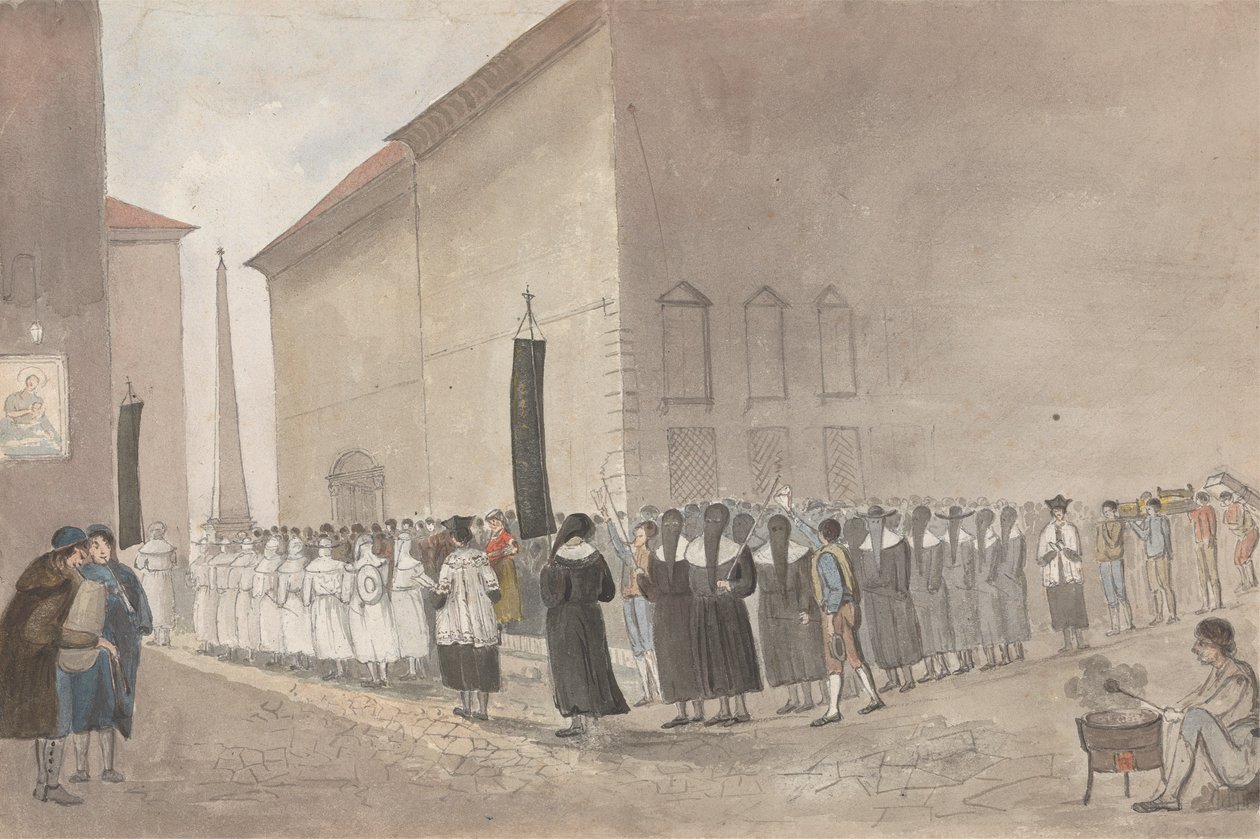 Begravelsesprosesjon i Roma av Isaac Weld