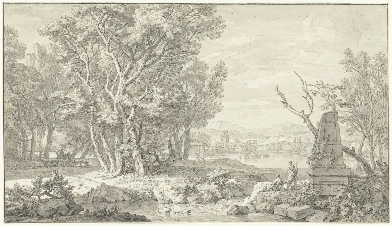 Arkadisk landskap av Isaac de Moucheron