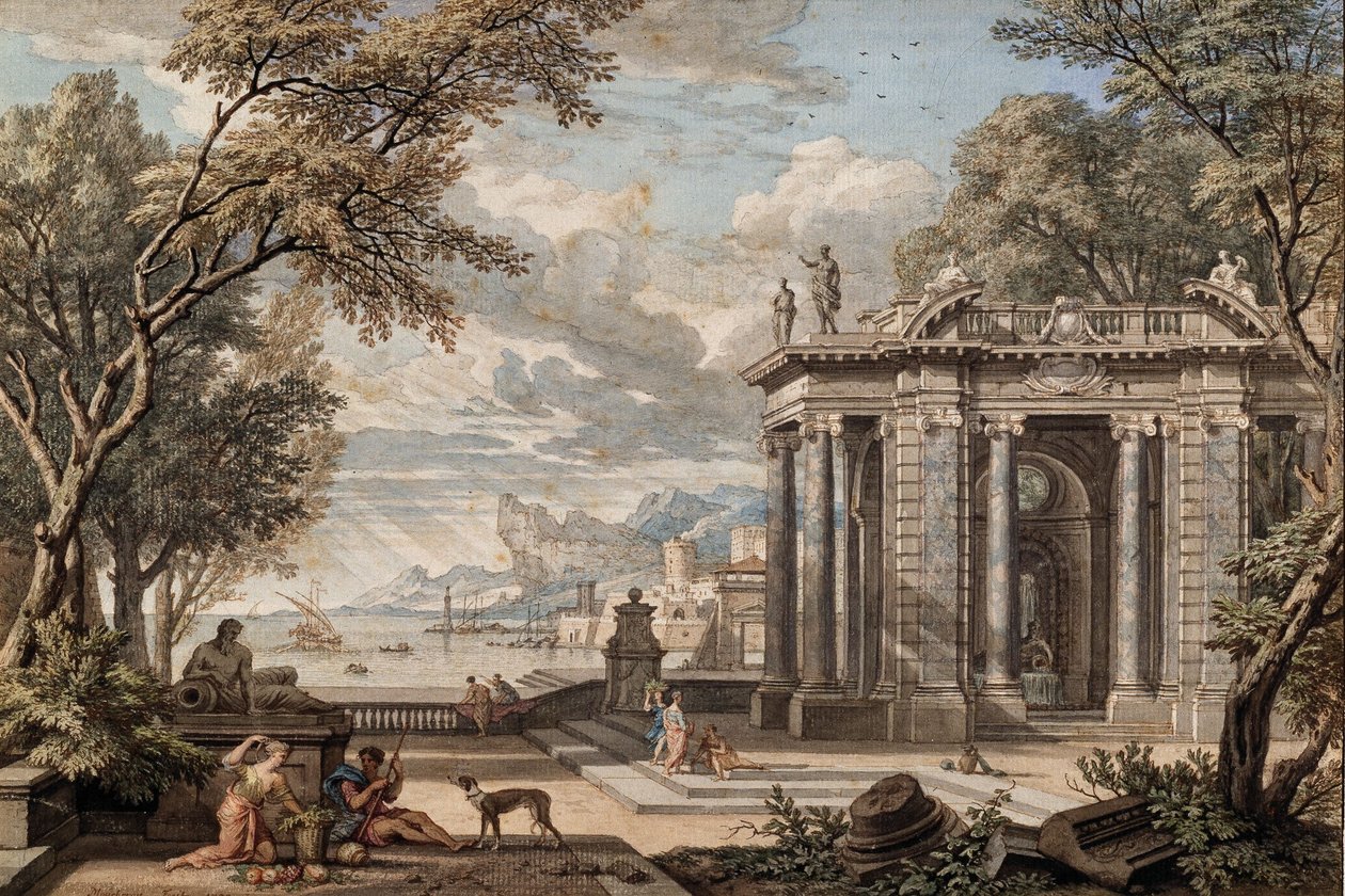 Arkadiansk landskap av Isaac de Moucheron