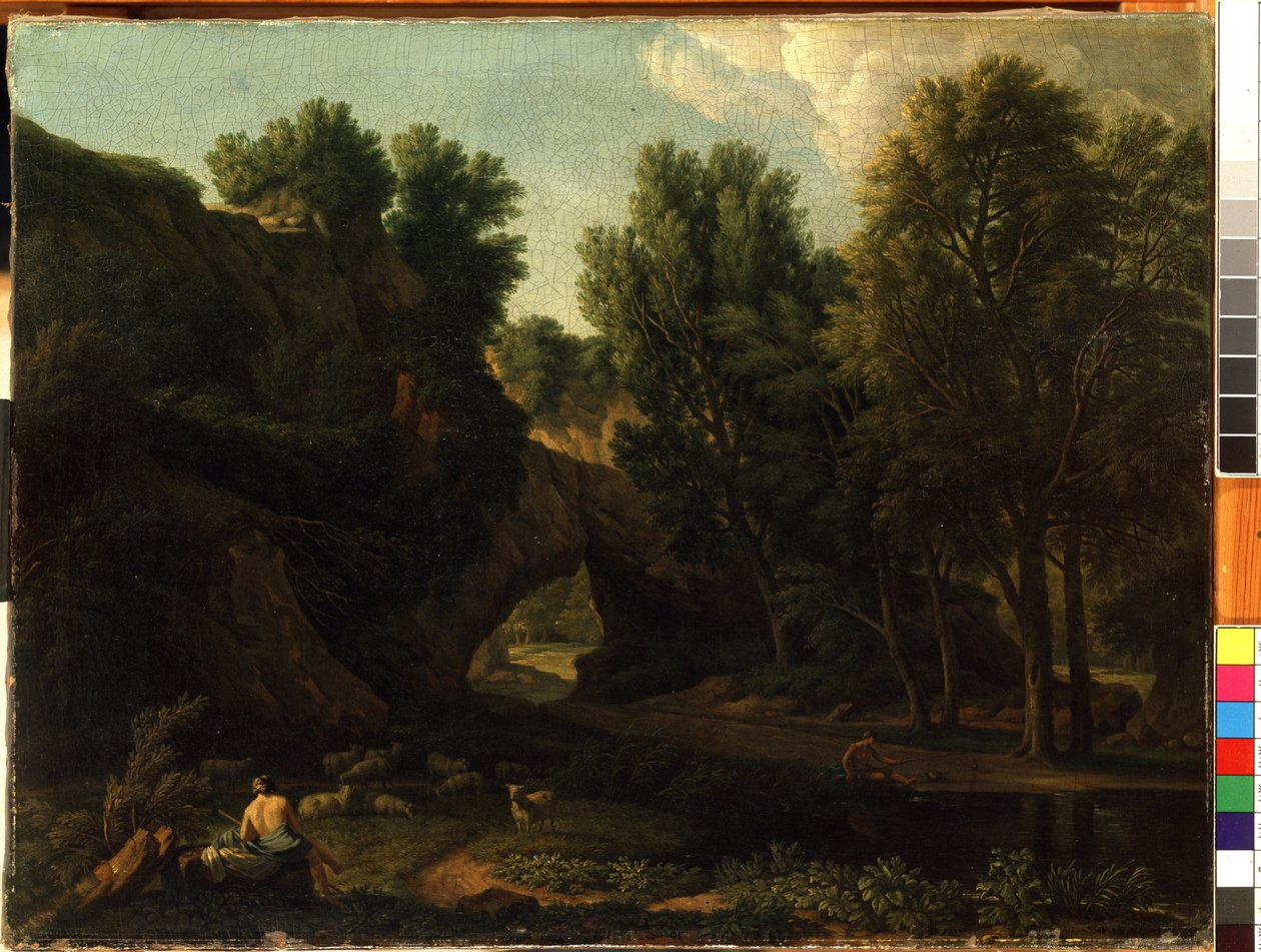 Landskap (Landskap). Maleri av Isaac de Moucheron av Isaac de Moucheron