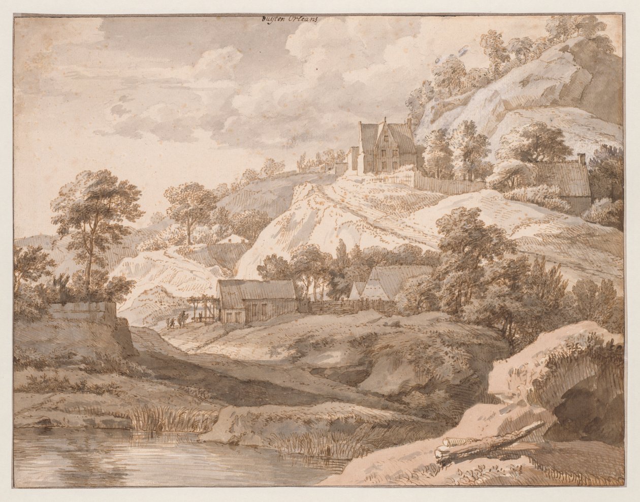 Utsikt nær Orleans av Isaac de Moucheron