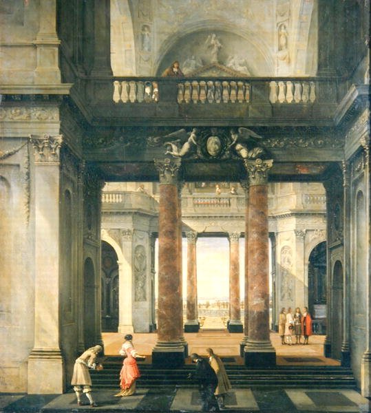 Hall av et palass av Isaac van Nickele