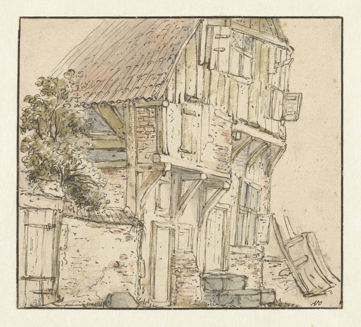 Våningshus av Isaac van Ostade