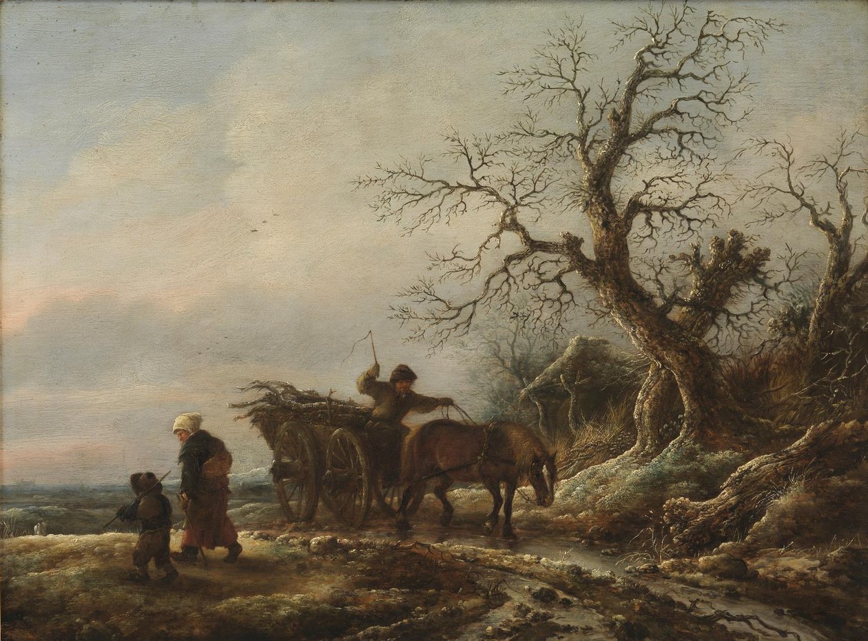 En vinterscene av Isaack van Ostade