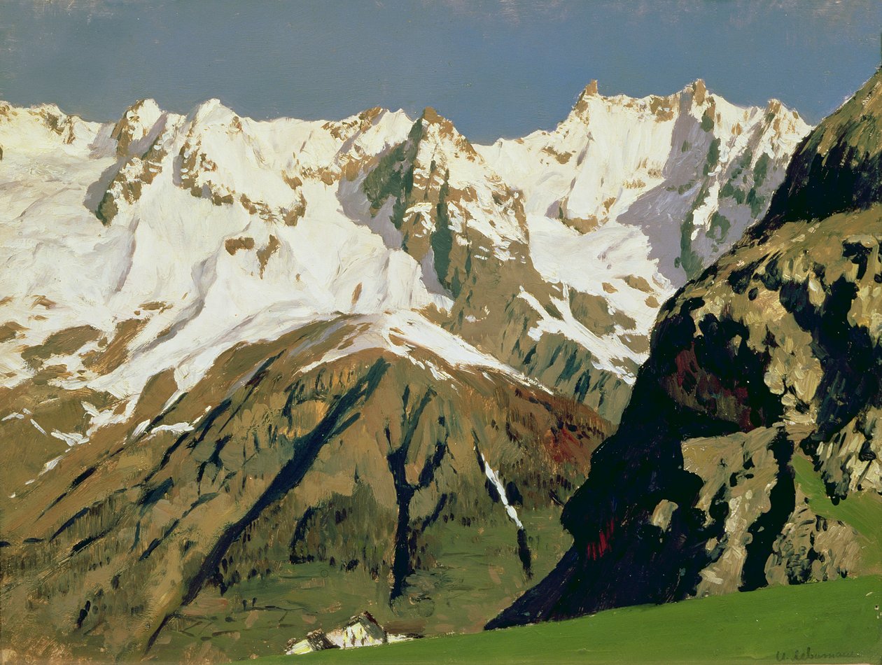 Mont Blanc-fjellene, 1897 av Isaak Ilyich Levitan