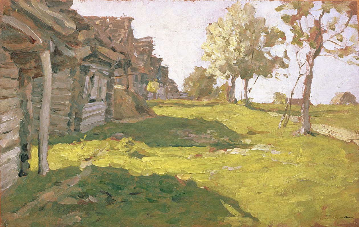 Solfylt dag. En liten landsby, 1898 av Isaak Ilyich Levitan