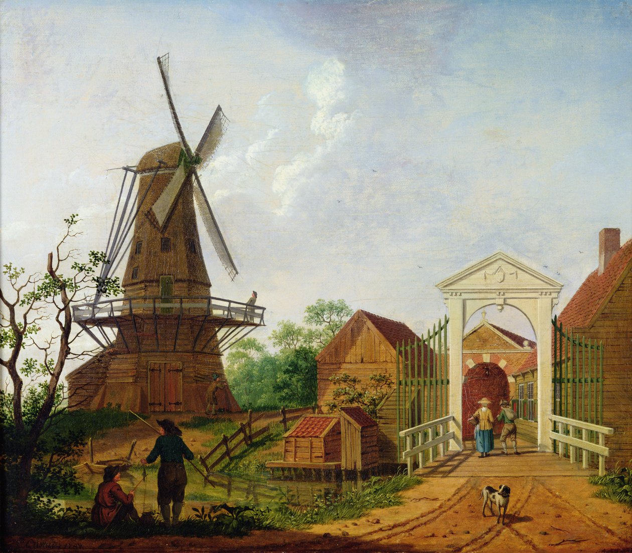 Vindmøllen, 1787 av Isaac Ouwater