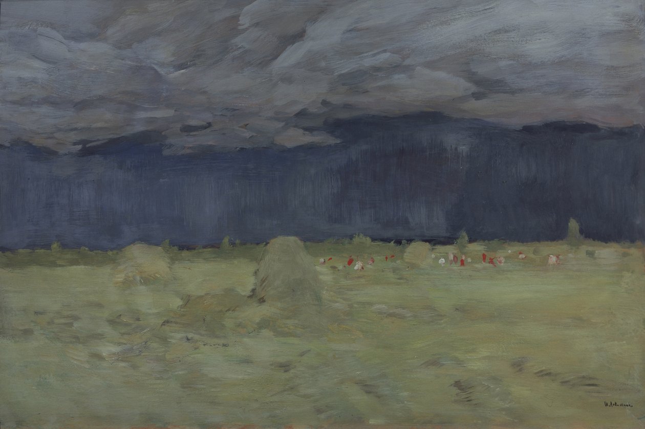 Høyproduksjon, 1900 av Isaak Ilyich Levitan