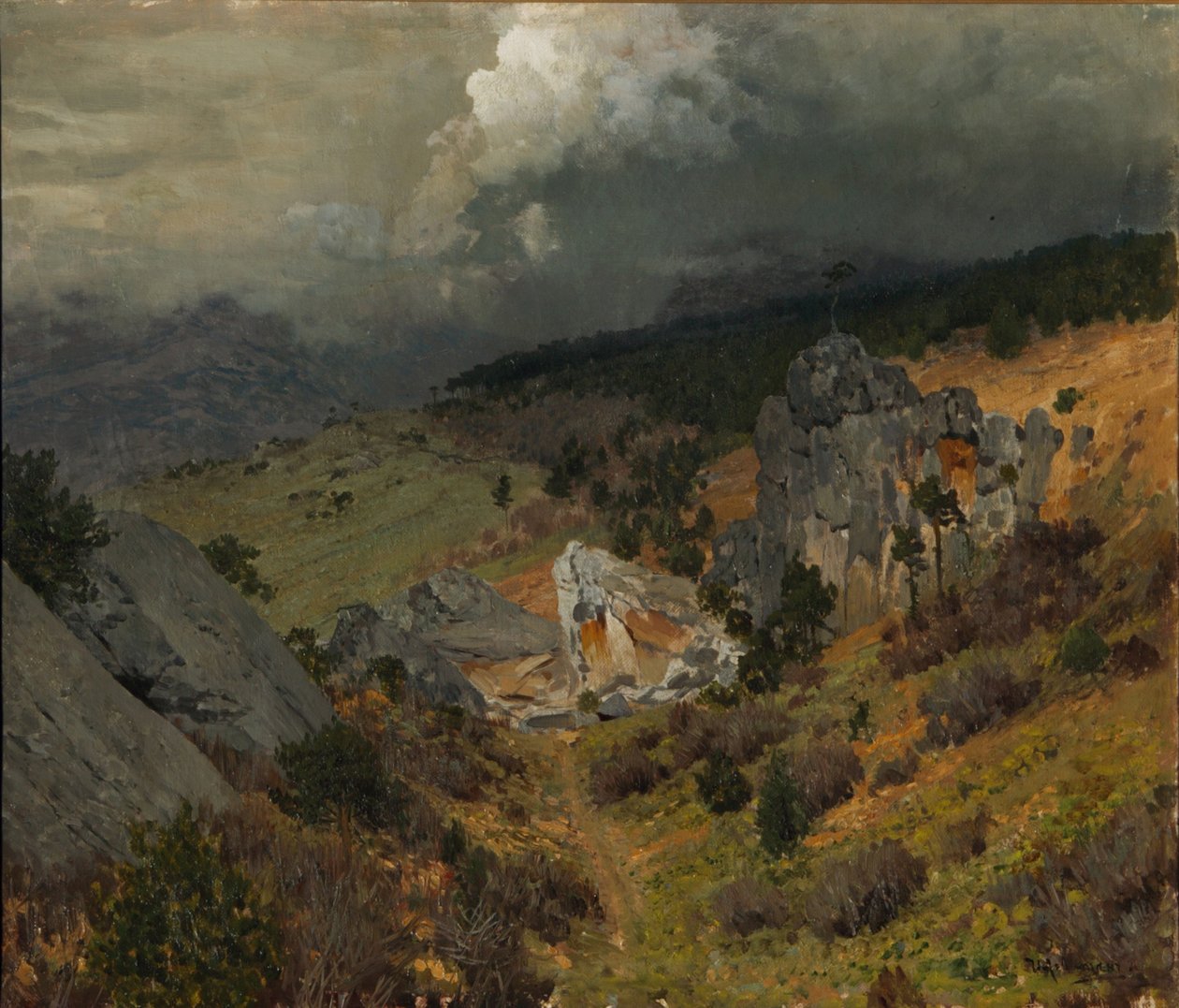 I Krim-fjellene, 1886 av Isaak Ilyich Levitan