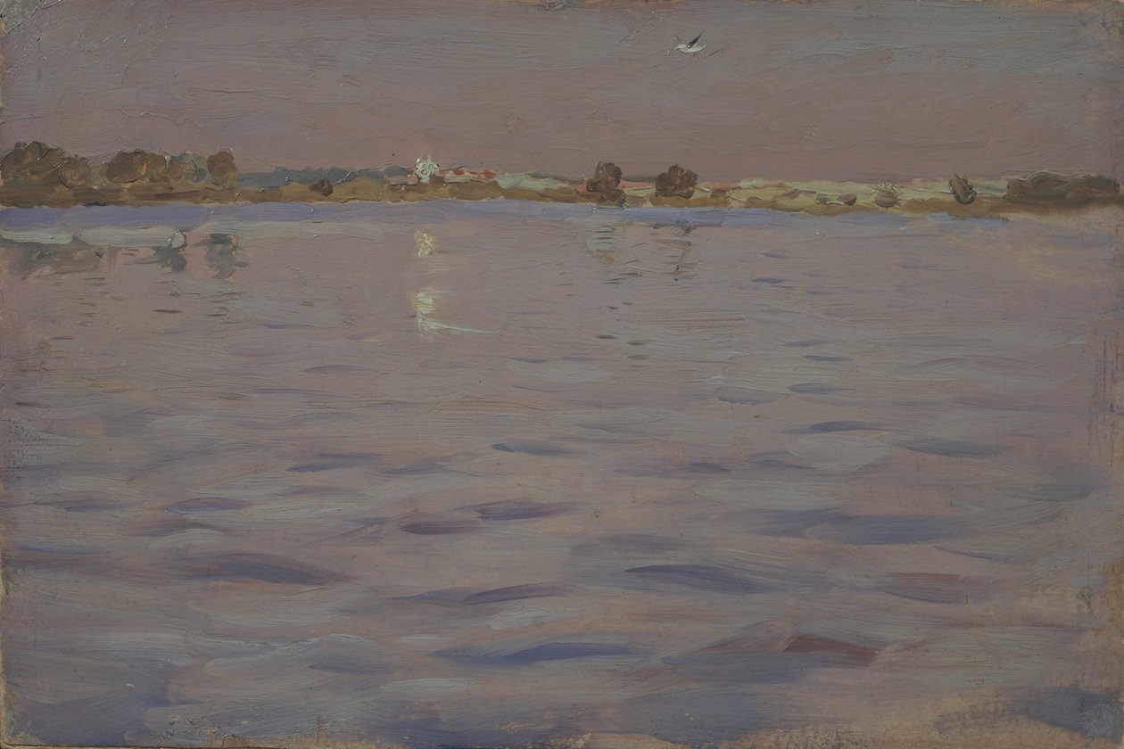 Siste solskinn. En innsjø, 1898-1899 av Isaak Ilyich Levitan