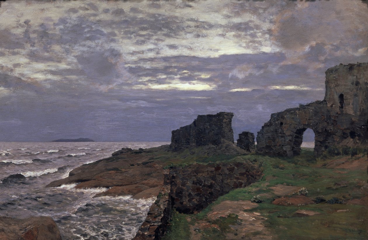 Rester fra fortiden. Skumring. Finland, 1897 av Isaak Ilyich Levitan