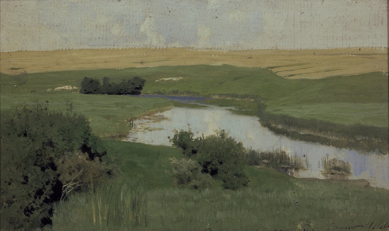 Lille elv Istra, 1885-1886 av Isaak Ilyich Levitan
