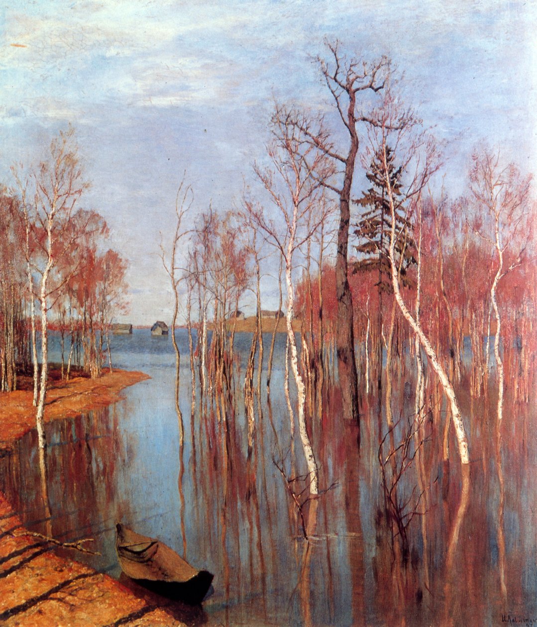 Vårflom av Isaak Ilyich Levitan