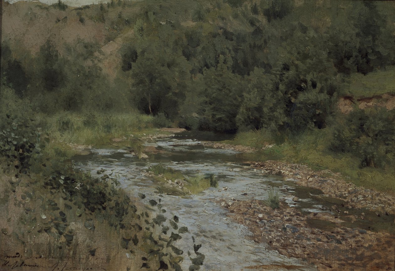 Strøm, 1880-tallet av Isaak Ilyich Levitan