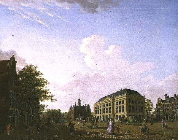 Utsikt over Leidseplein i Amsterdam, 1778 av Isaac Ouwater