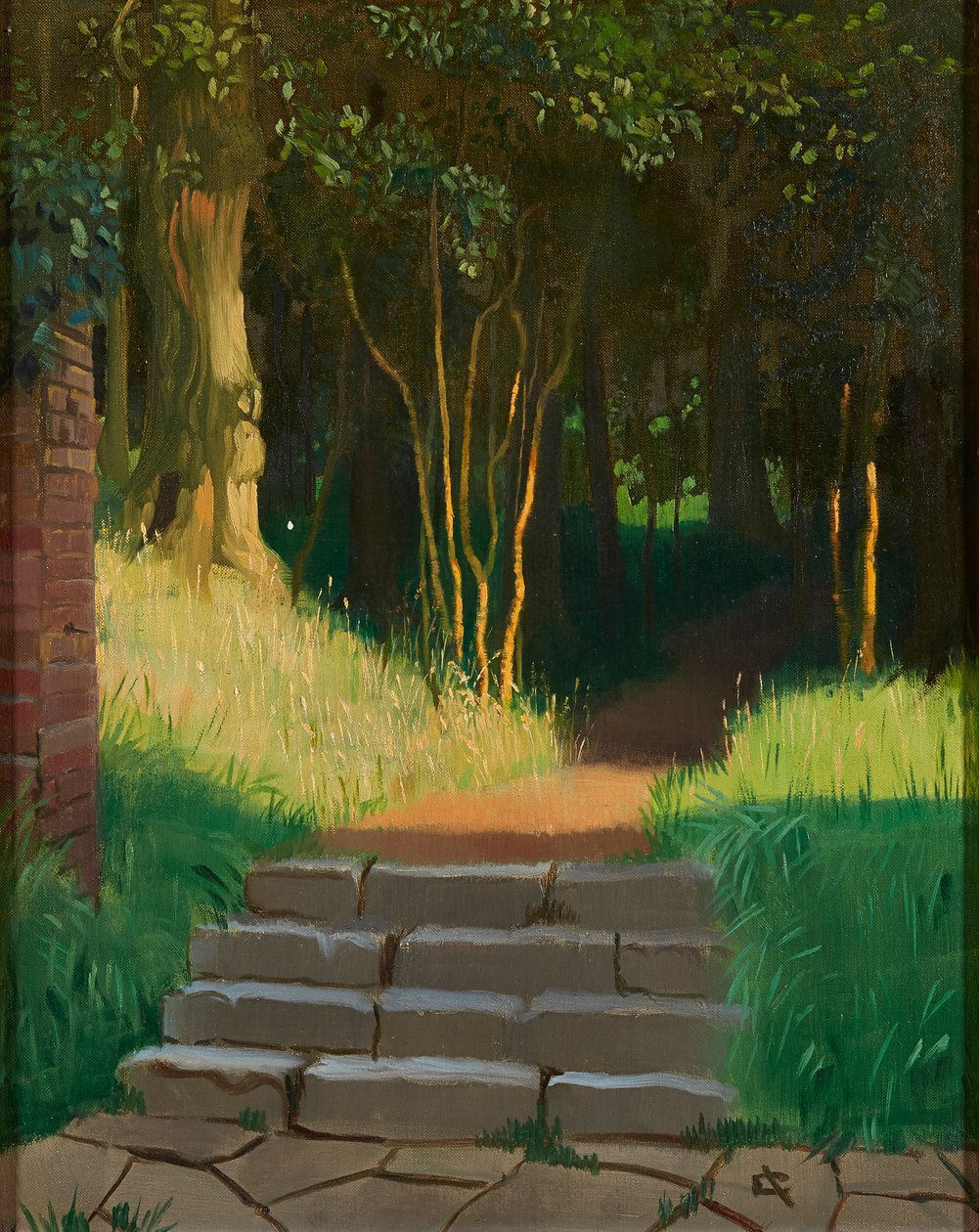 Last Rays (olje på lerret) av Isabel Codrington