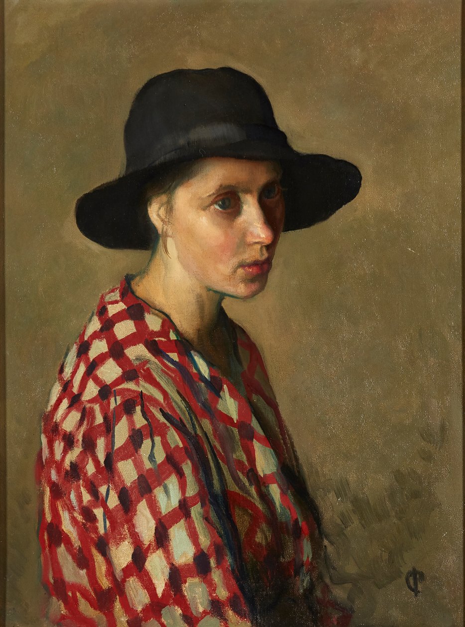 Bondepike (olje på lerret) av Isabel Codrington