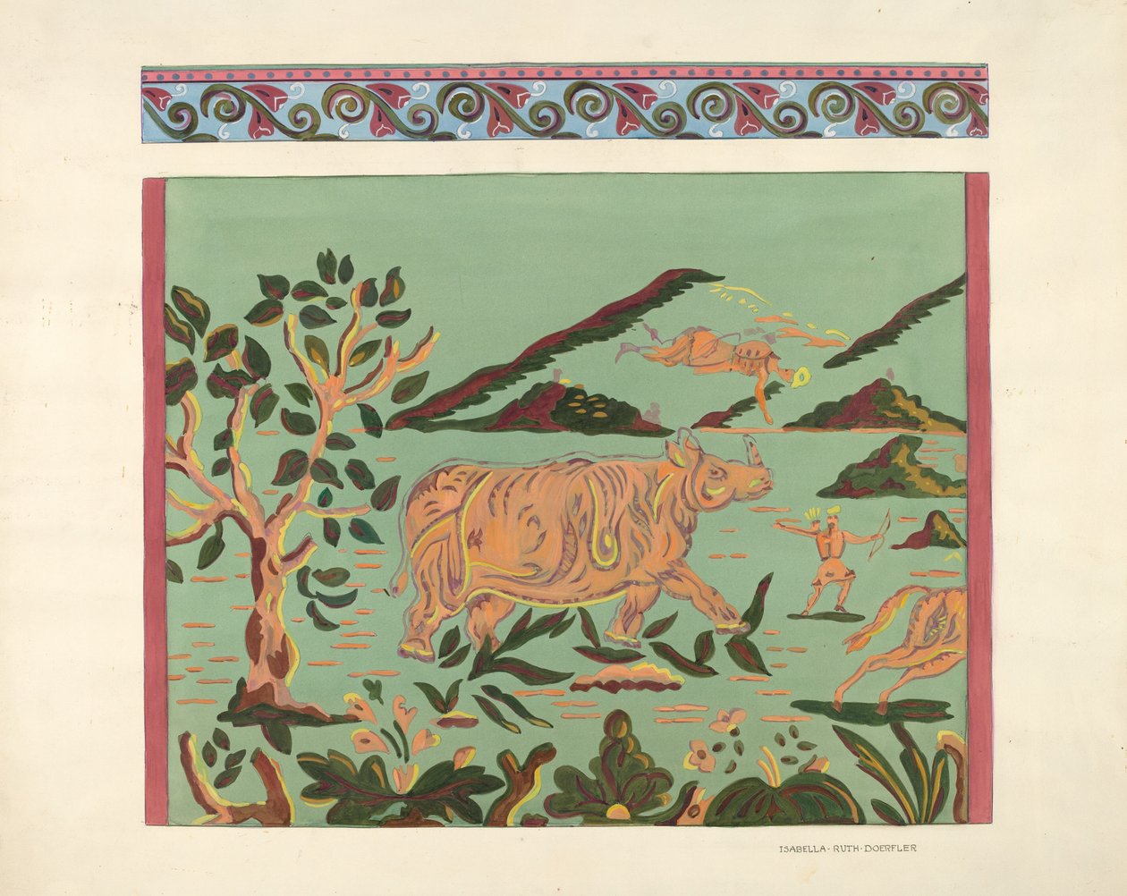 Bandbox Design - Rhino, 19351942. av Isabella Ruth Doerfler