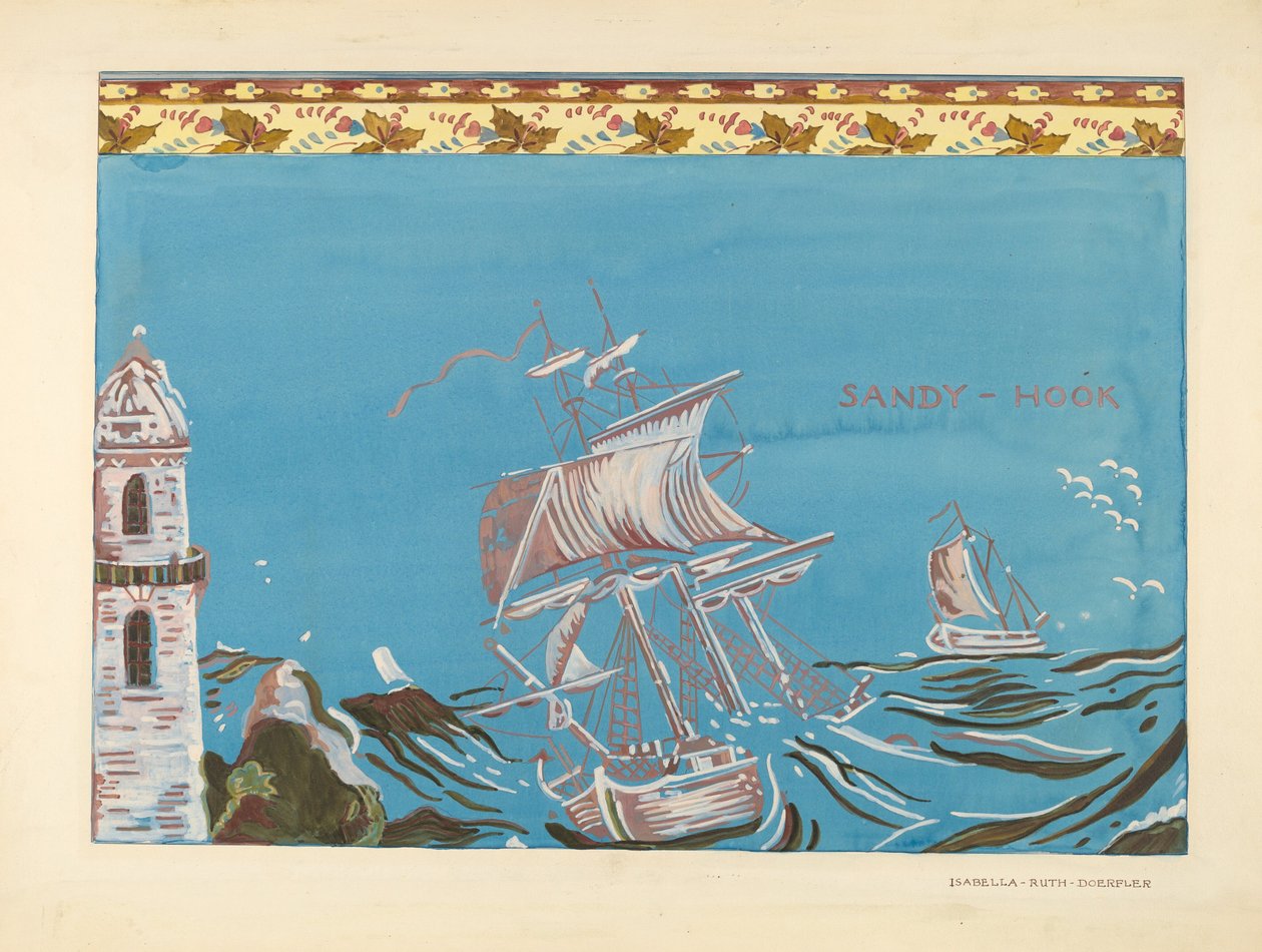 Bandbox Design, ca. 1937. av Isabella Ruth Doerfler