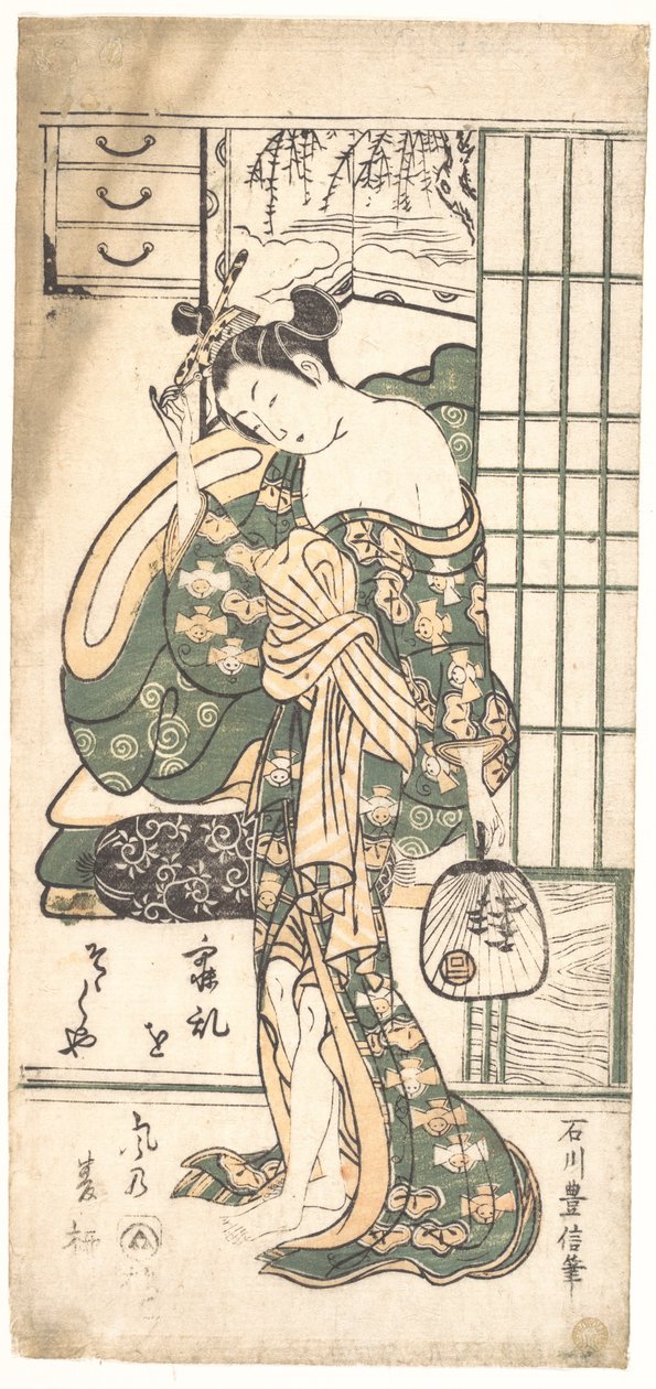 Sommerpil i brisen av Ishikawa Toyonobu