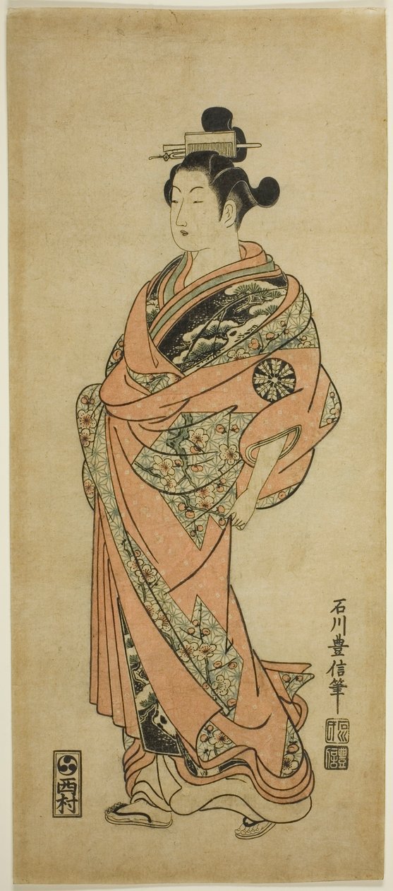 Skuespilleren Nakamura Tomijuro I av Ishikawa Toyonobu
