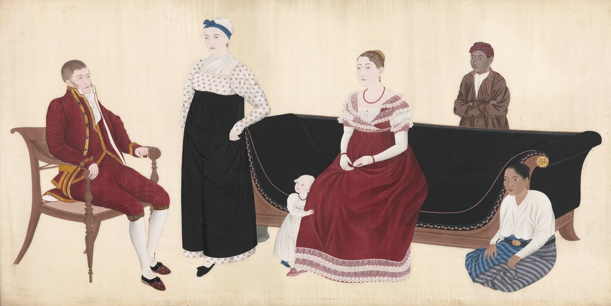 Portrett av Cock Blomhoff -familien av Ishizaki Yūshi