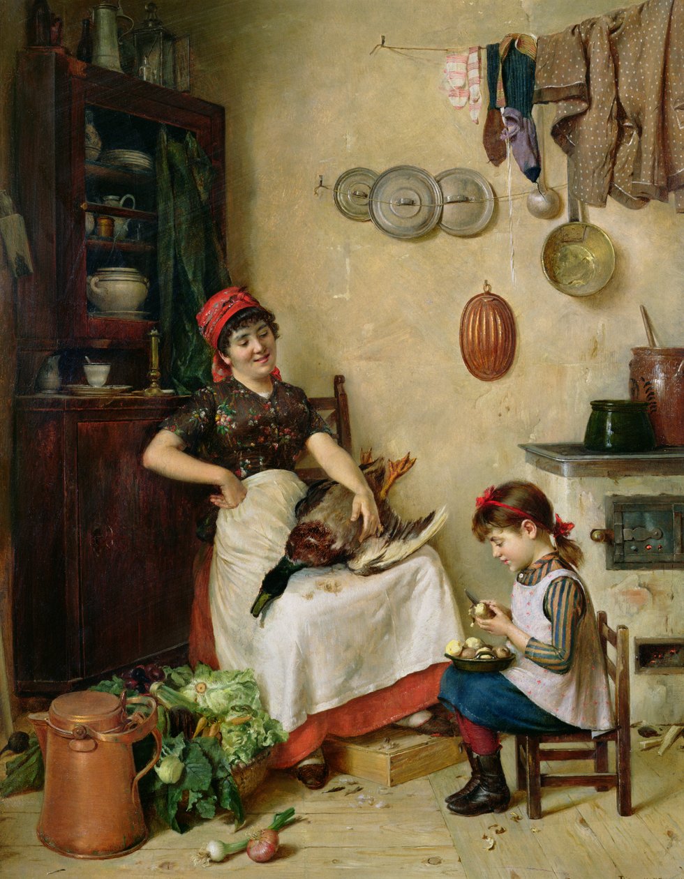 En hjelpende hånd (panel) av Isidor Kaufmann