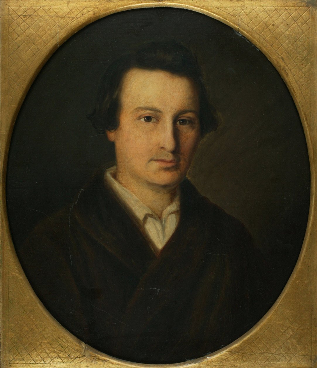 Portrett av poeten Heinrich Heine 1797-1856, 1843 av Isidor Popper