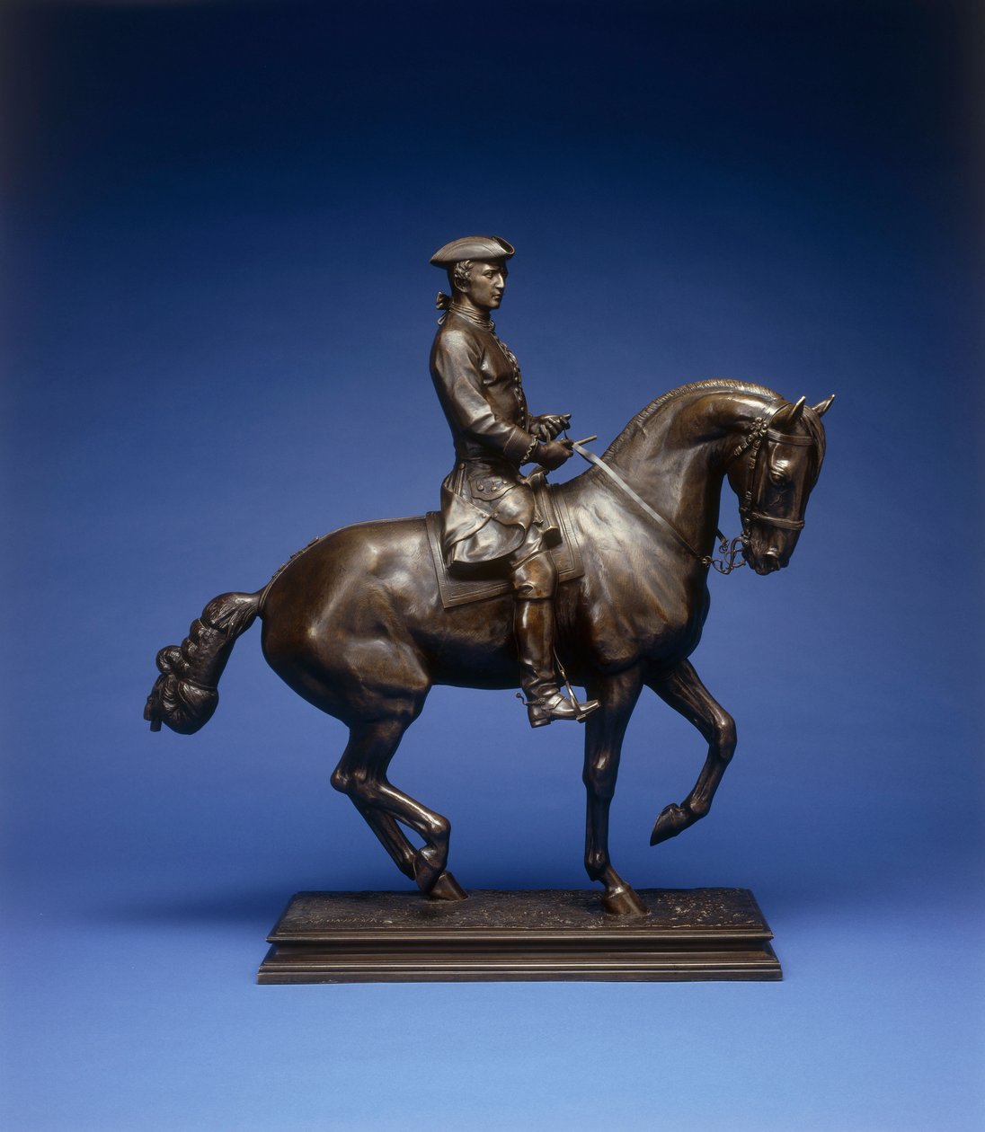 Ryttergruppe av en Louis XV Huntsman, ca. 1896 av Isidore Jules Bonheur