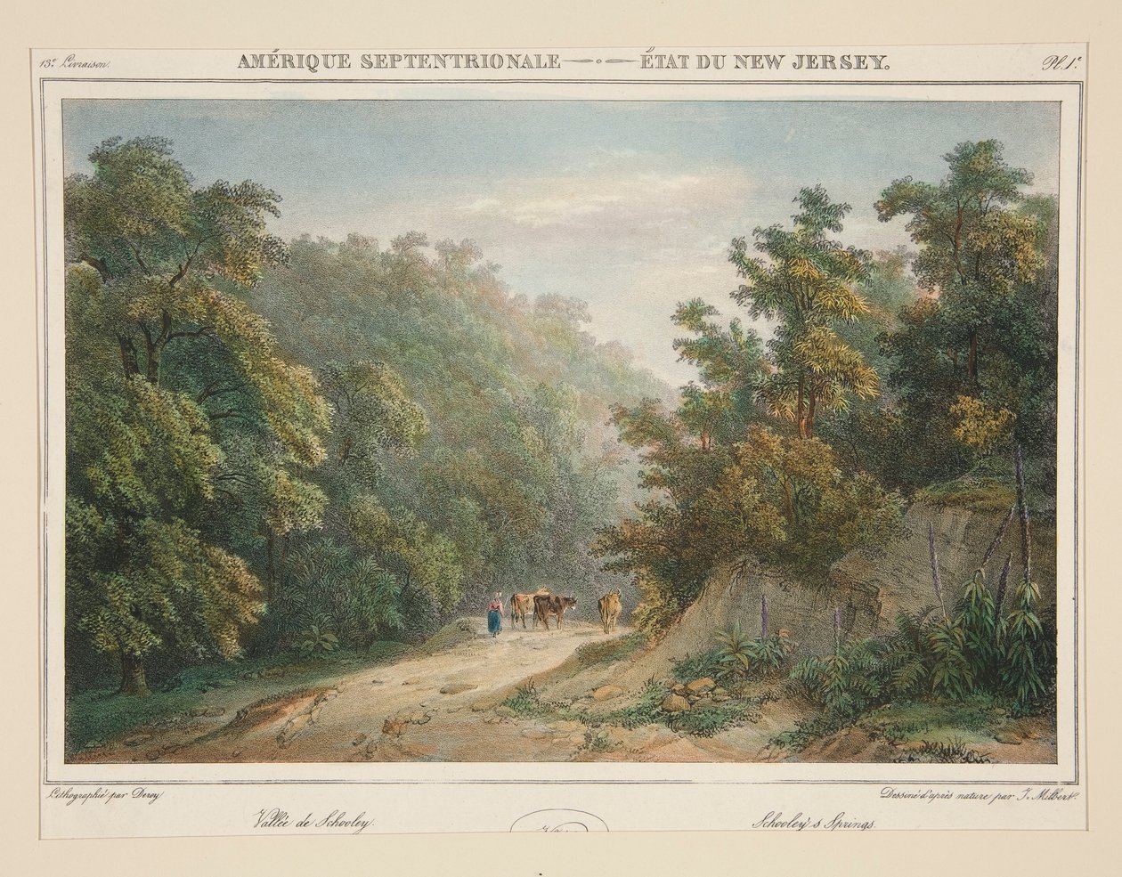 Nord-Amerika - delstaten New Jersey. nr. 49, pl. 1 av Isidore Laurent Deroy