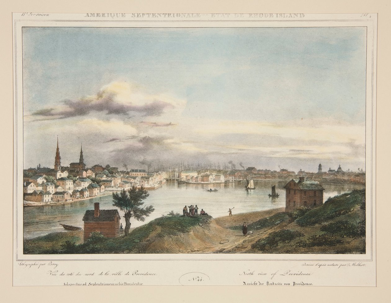 Nord-Amerika - delstaten Rhode Island. nr. 44, pl. 4 av Isidore Laurent Deroy