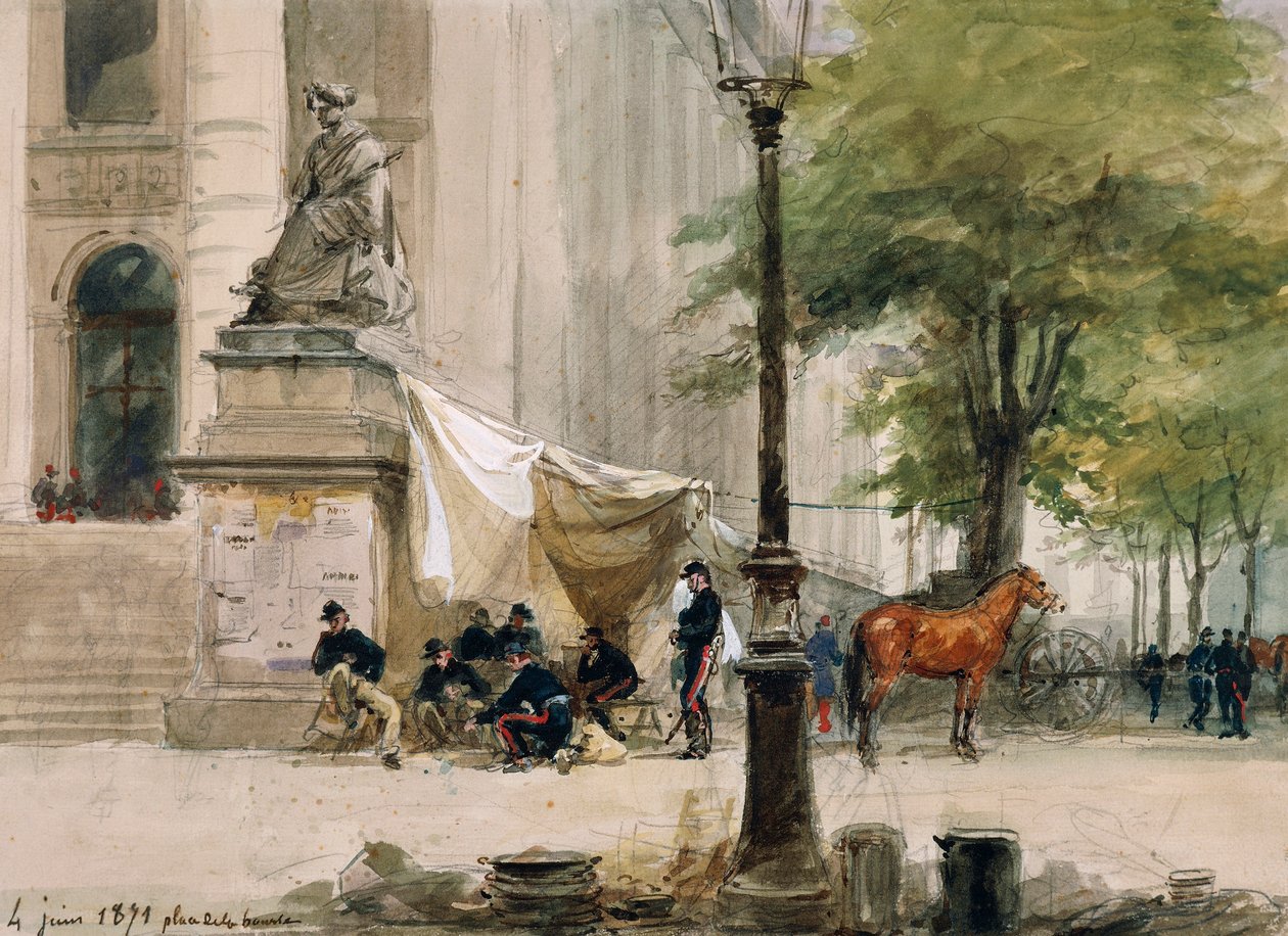 Leir på Place de la Boure, 4. juni av Isidore Pils