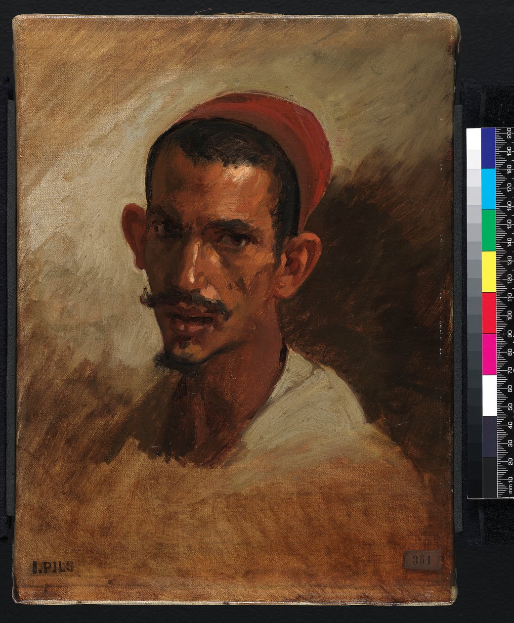 Studie for hodet til en ung araber, 1860-1862 av Isidore Pils