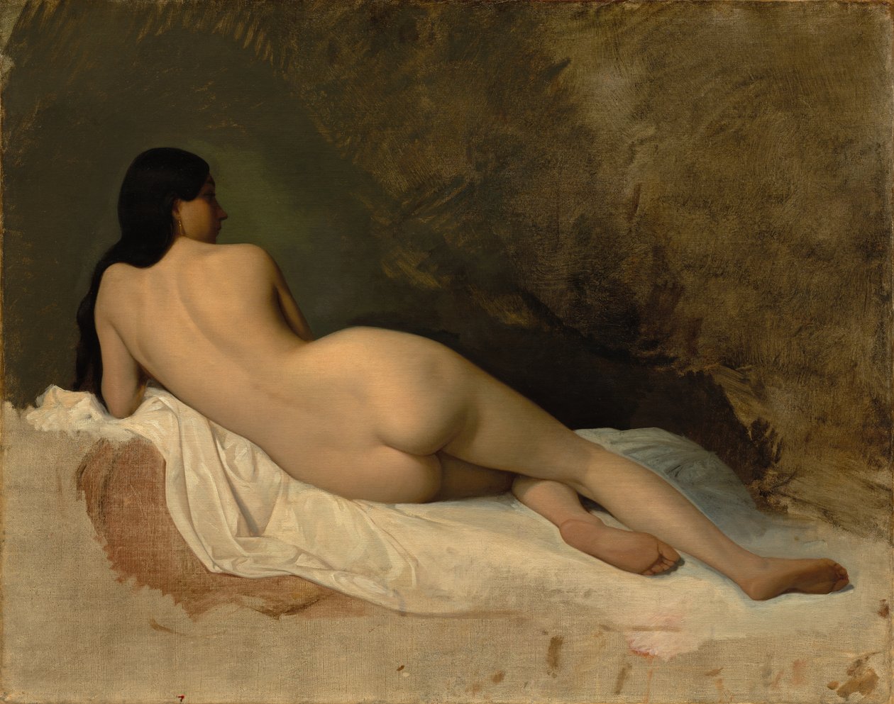 Studie av en liggende naken, ca. 1841. av Isidore Pils