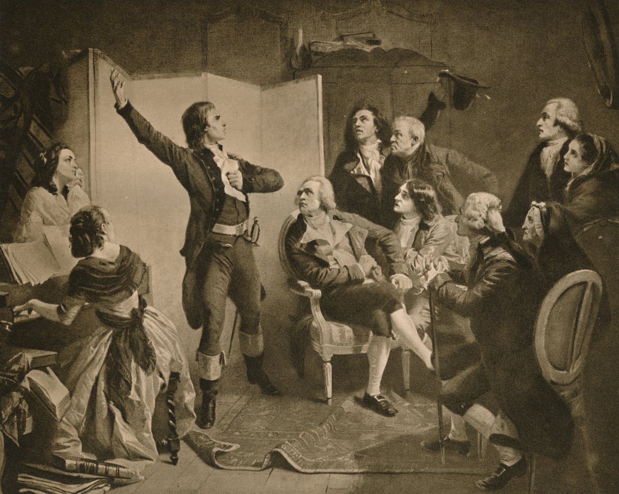 Den første sangen av Marseillaise, 1895. av Isidore Pils