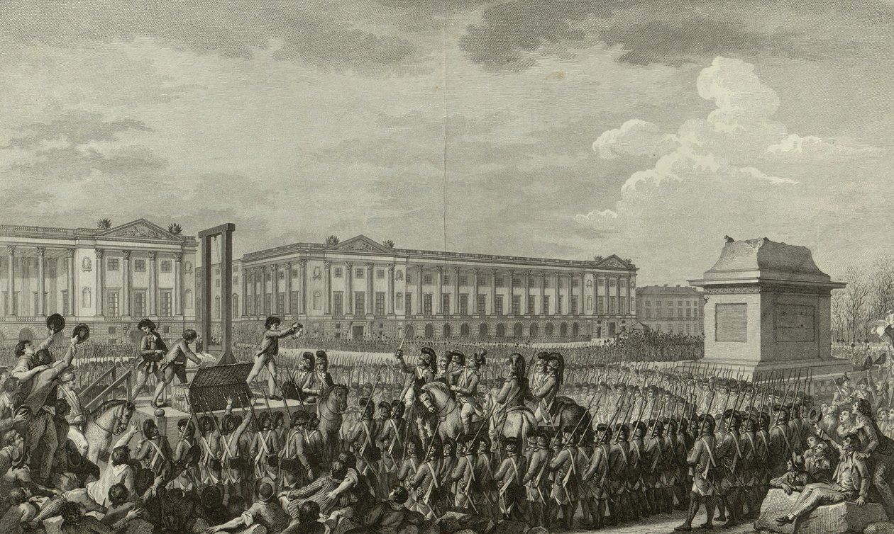 Henrettelse av Ludvig XVI av Isidore Stanislas Helman