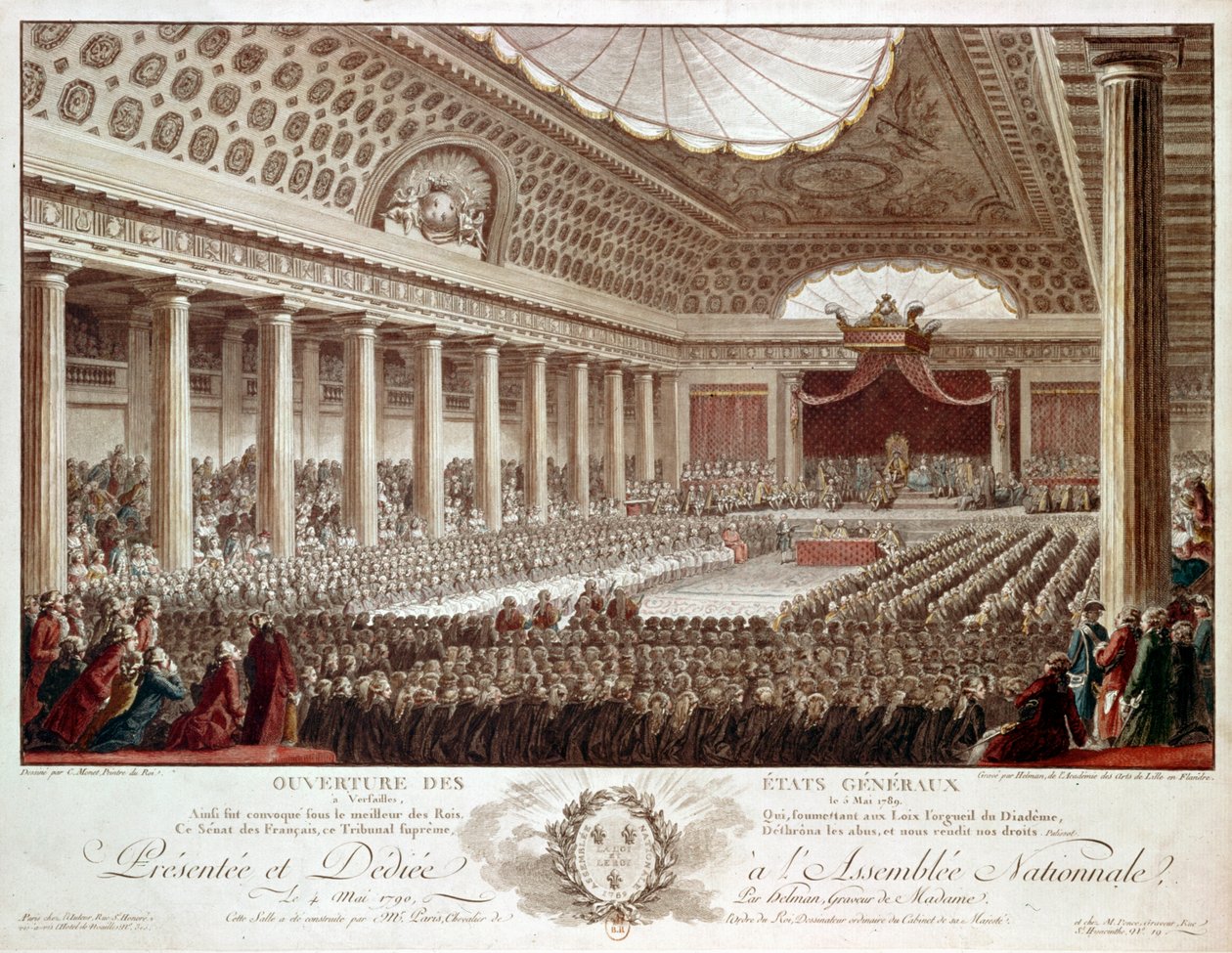 Åpningen av generalstjenerne i Versailles … av Isidore Stanislas Helman
