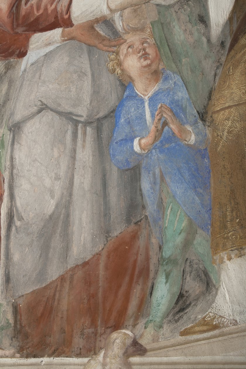 Barn, detalj fra presentasjonen av Jesus i tempelet, 1623-34 av Isidoro Bianchi