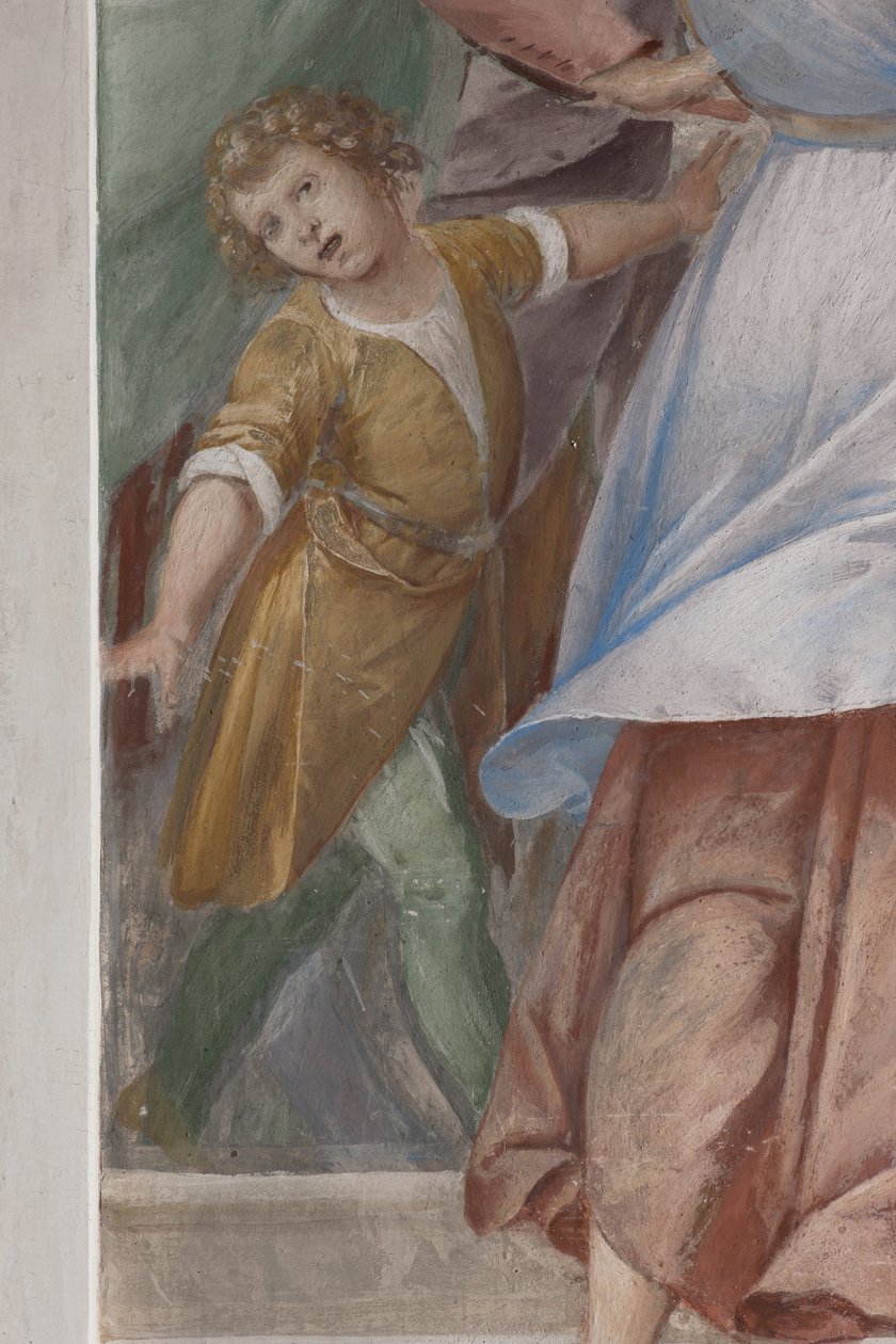 Detalj fra presentasjon av Jesus i tempelet, 1623-34 av Isidoro Bianchi