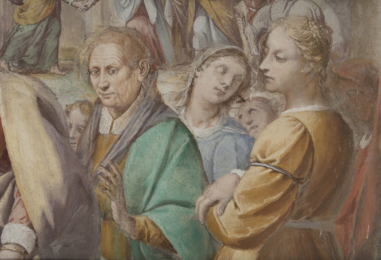 Detalj fra The Marriage of the Virgin Mary, 1634 av Isidoro Bianchi