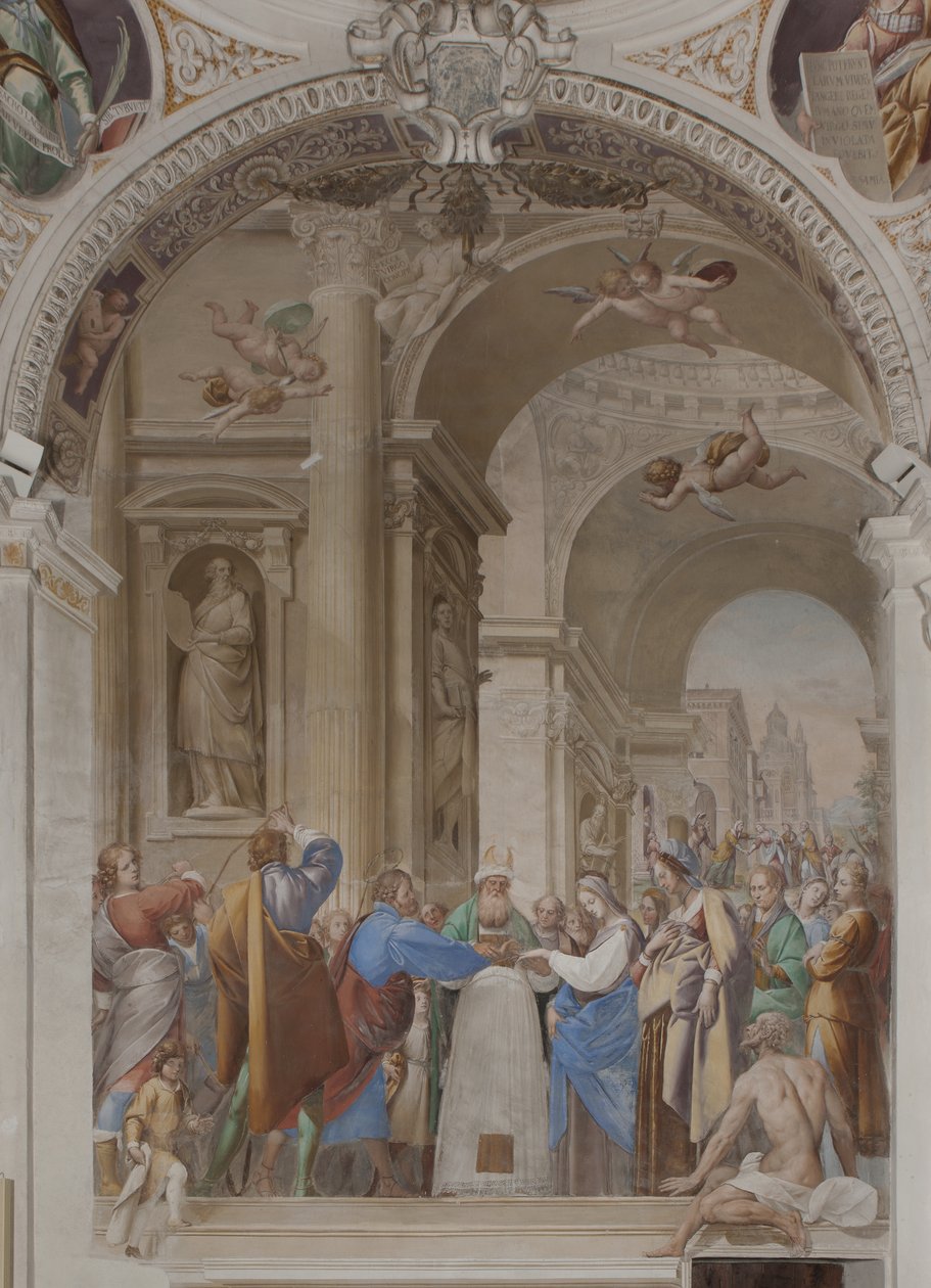 Jomfru Marias ekteskap, 1634 av Isidoro Bianchi
