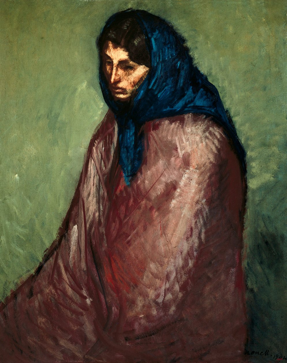 ""Le refuge"" Maleri av Isidre Nonell i Monturiol (1873-1911) 1904 Barcelona. Catalonias nasjonale kunstmuseum av Isidro Nonell