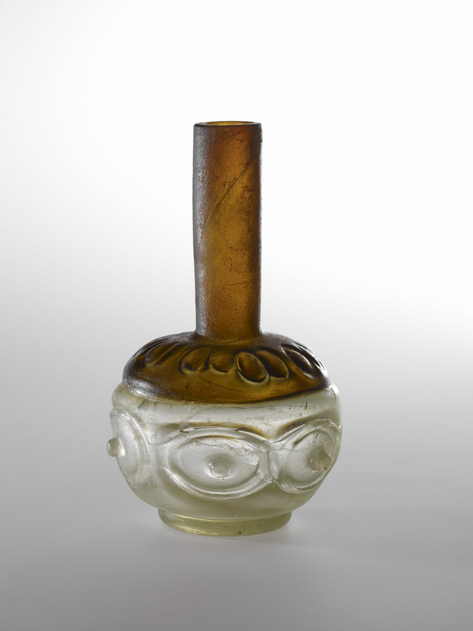 Flaske, c. 9. århundre (glass) av Islamic School