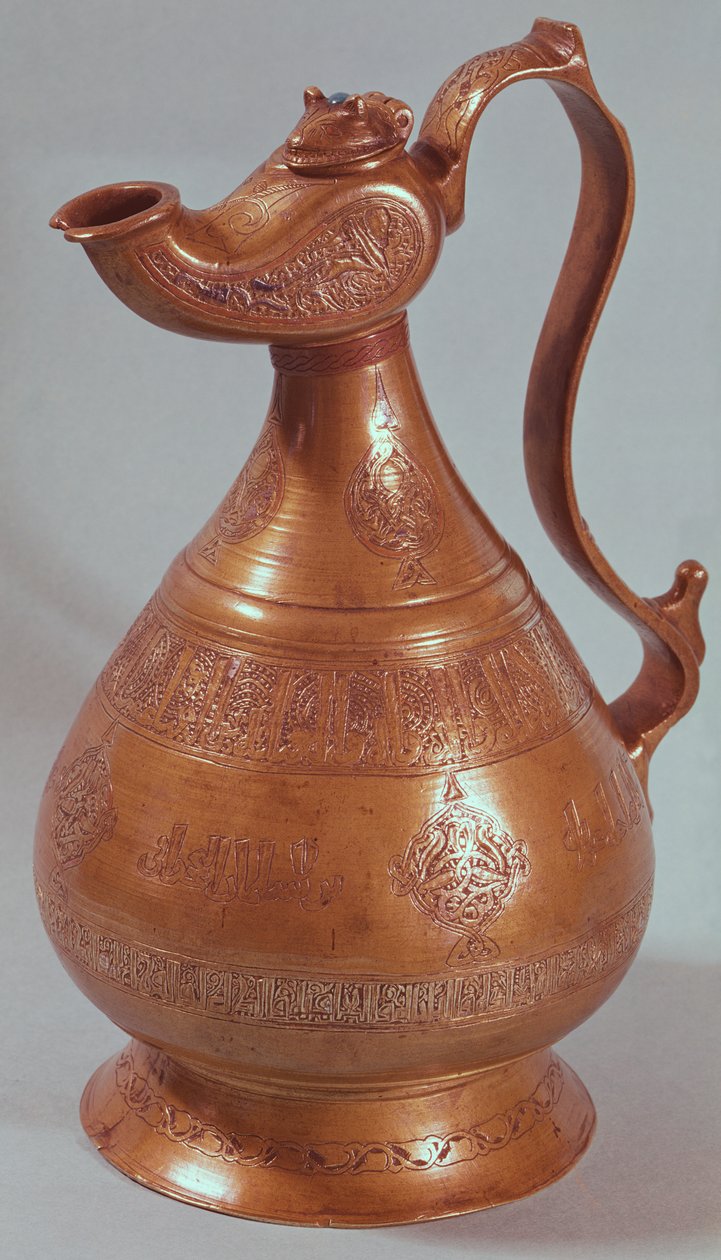 Kanne, fra Khorasan, Iran, 1218 (kobber) av Islamic School