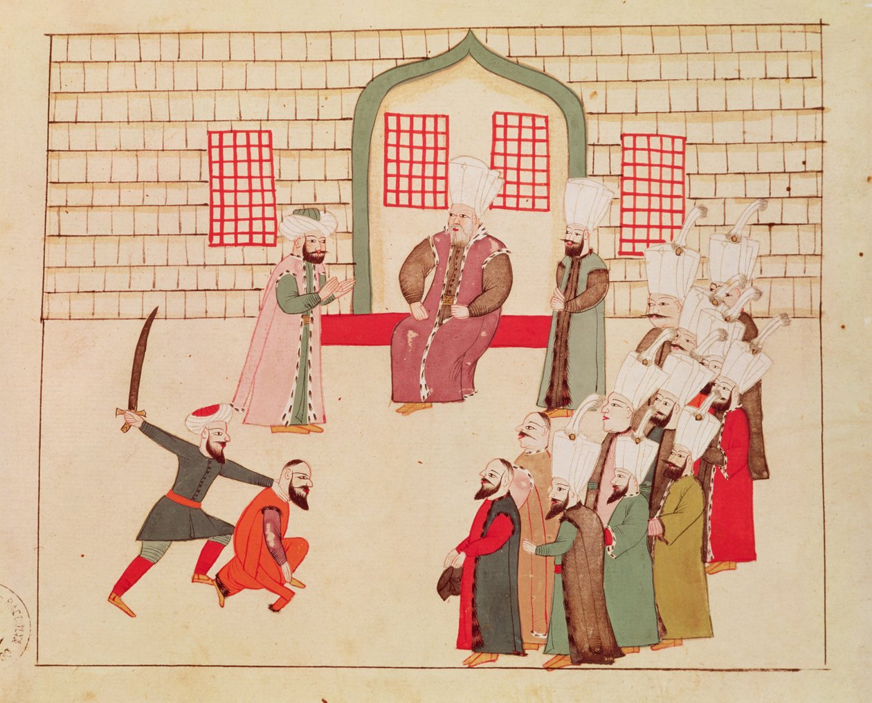 Ms 1671 En vesir ser på en henrettelse av Islamic School