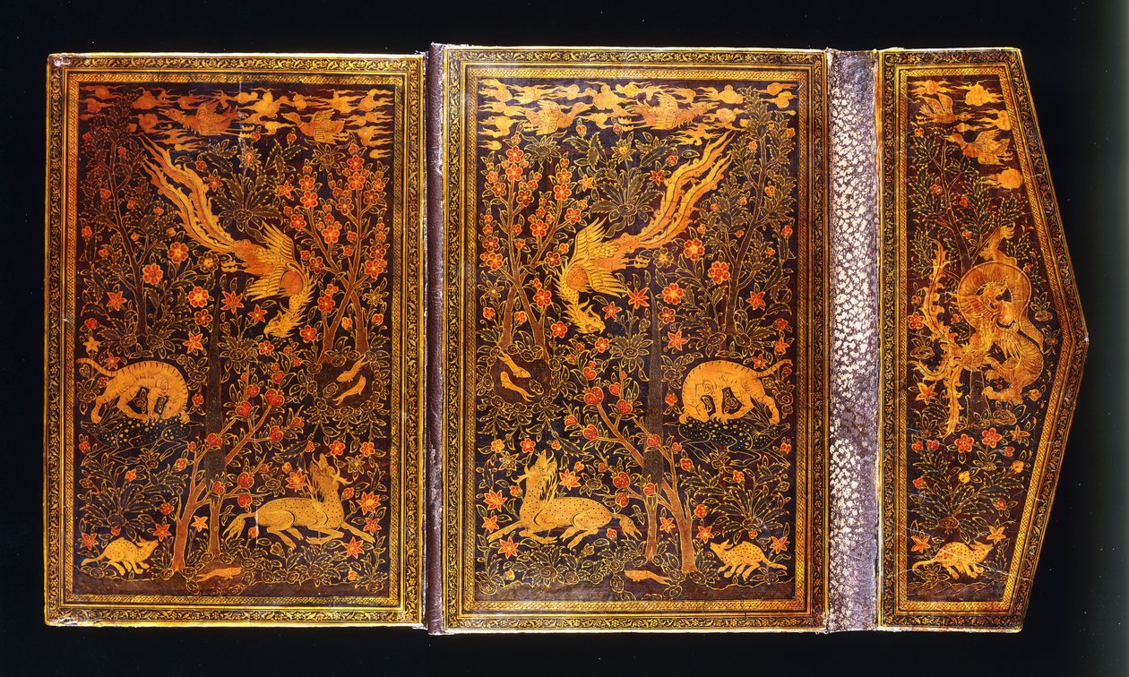 Polykrom lakkbinding med klaff, for Amir Ali Shir Nawa"i". av Islamic School